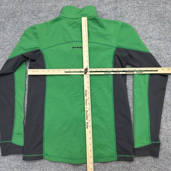 Mammut Soft Shell Stretch Full Zip Green Lightweight Jacket Mens Large - Picture 11 of 13